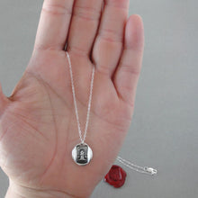 Load image into Gallery viewer, Industry Enriches - Wheatsheaf Wax Seal Necklace Prosperity Hope Luck - Antique Silver Wax Seal Jewelry