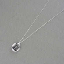 Load image into Gallery viewer, Industry Enriches - Wheatsheaf Wax Seal Necklace Prosperity Hope Luck - Antique Silver Wax Seal Jewelry