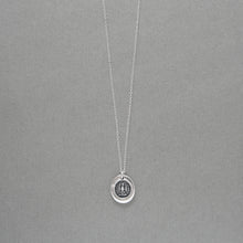 Load image into Gallery viewer, While I Breathe I Hope Wax Seal Necklace - Eagle Antique Silver Wax Seal Jewelry