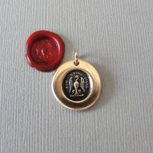 Load image into Gallery viewer, While I Breathe I Hope Wax Seal Charm - Eagle Antique Bronze Wax Seal Jewelry Pendant