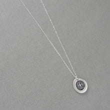 Load image into Gallery viewer, While I Breathe I Hope Wax Seal Necklace - Eagle Antique Silver Wax Seal Jewelry