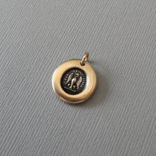 Load image into Gallery viewer, While I Breathe I Hope Wax Seal Charm - Eagle Antique Bronze Wax Seal Jewelry Pendant