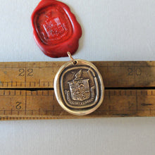 Load image into Gallery viewer, A Person Of Depth And Substance - Wing Crest Wax Seal Pendant - Antique Wax Seal Jewelry Wisdom Life