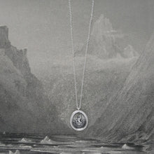 Load image into Gallery viewer, I Undertake And Persevere - Silver Wolf Wax Seal Necklace - RQP Studio