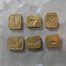 Load image into Gallery viewer, Antique Wax Seal Stamps - 6 Double-sided Discs From French Multi Seal
