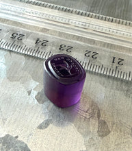Load image into Gallery viewer, Antique Georgian Intaglio Seal - Grow Don't Change Motto, 1800's Purple Tassie Paste

