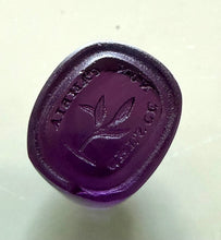 Load image into Gallery viewer, Antique Georgian Intaglio Seal - Grow Don't Change Motto, 1800's Purple Tassie Paste
