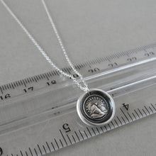 Load image into Gallery viewer, Wax Seal Necklace - Until We Meet Again - antique wax seal charm jewelry Setting Sun
