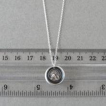 Load image into Gallery viewer, Wax Seal Necklace - Until We Meet Again - antique wax seal charm jewelry Setting Sun
