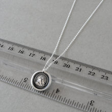 Load image into Gallery viewer, Wax Seal Necklace - Until We Meet Again - antique wax seal charm jewelry Setting Sun
