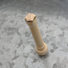 Load image into Gallery viewer, 2 Wax Seal Stamps - Replicas of Antique 19th Century Seals Heart Padlock and Pansy
