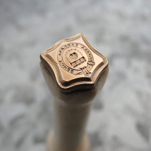 2 Wax Seal Stamps - Replicas of Antique 19th Century Seals Heart Padlock and Pansy