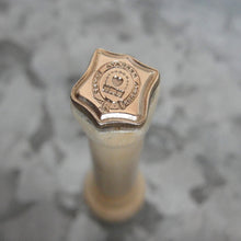 Load image into Gallery viewer, 2 Wax Seal Stamps - Replicas of Antique 19th Century Seals Heart Padlock and Pansy
