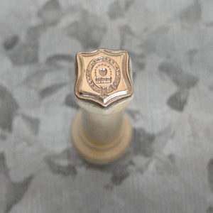 2 Wax Seal Stamps - Replicas of Antique 19th Century Seals Heart Padlock and Pansy