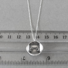 Load image into Gallery viewer, Far Apart Close At Heart - Silver Wax Seal Necklace Love Knot Across The Miles
