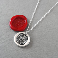 Load image into Gallery viewer, Friendship Love Truth - Wax Seal Necklace With Crown And Rose - Antique Wax Seal Jewelry
