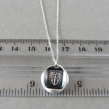 Load image into Gallery viewer, Hope Sustains Me - Anchor Wax Seal Necklace - Antique Silver Wax Seal Jewelry - RQP Studio
