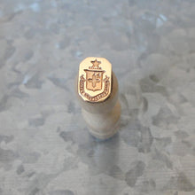 Load image into Gallery viewer, Star and Cross Wax Seal Stamp - Remake of Antique 19th Century Latin Motto Wax Seal Crest
