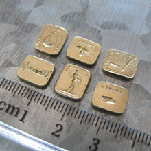 Load image into Gallery viewer, Antique Wax Seal Stamps - 6 Double-sided Discs From French Multi Seal
