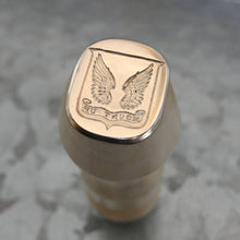 Load image into Gallery viewer, Wings Wax Seal Stamp - Remake of Antique 19th Century Motto Wax Seal Mount Up
