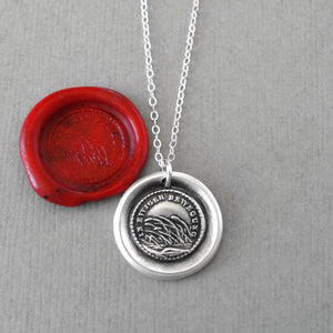 The antique wax seal used in creating this charm dates back to the beginning of the 1800’s, it originates from France.