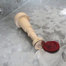 Load image into Gallery viewer, Pansy #2 Wax Seal Stamp - Remake of Antique 19th Century Wax Seal French Motto
