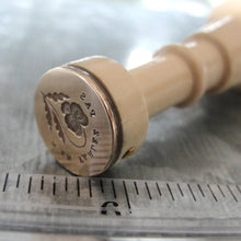Load image into Gallery viewer, Pansy #2 Wax Seal Stamp - Remake of Antique 19th Century Wax Seal French Motto
