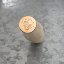 Load image into Gallery viewer, 2 Wax Seal Stamps - Replicas of Antique 19th Century Seals Heart Padlock and Pansy
