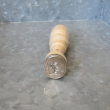 Load image into Gallery viewer, Griffin Wax Seal Stamp - Remake of Antique 19th Century Latin Motto Wax Seal Rampant Gryphon
