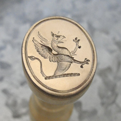 Mythical griffin wax seal stamp
