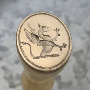 Mythical griffin wax seal stamp