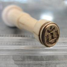 Load image into Gallery viewer, Scottish Thistle Wax Seal Stamp, Dangers Delight motto, replica matrix antique Scotland Symbol
