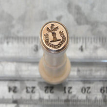Load image into Gallery viewer, Scottish Thistle Wax Seal Stamp, Dangers Delight motto, replica matrix antique Scotland Symbol
