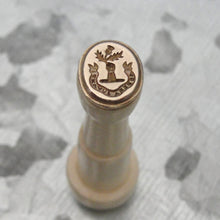 Load image into Gallery viewer, Scottish Thistle Wax Seal Stamp, Dangers Delight motto, replica matrix antique Scotland Symbol

