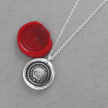 Load image into Gallery viewer, Wax Seal Necklace Slow But Sure antique Tortoise jewelry Turtle charm Endurance Determination - RQP Studio
