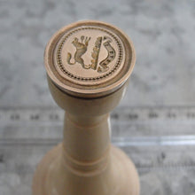 Load image into Gallery viewer, Wolf Wax Seal Stamp - Remake of Antique 19th Century Wax Seal Motto I Dare
