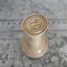 Load image into Gallery viewer, Wolf Wax Seal Stamp - Remake of Antique 19th Century Wax Seal Motto I Dare
