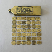 Load image into Gallery viewer, Extremely Rare Antique French Multi Wax Seal Set 84 double sided seals by Brasseux
