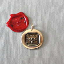 Load image into Gallery viewer, Carpe Diem - Wax Seal Pendant Bronze Jewelry - Seize The Day
