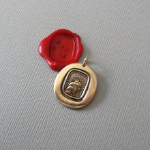 Load image into Gallery viewer, Through Thickest Clouds I Find My Way - Wax Seal Pendant Sun Antique Wax Seal Charm Jewelry Latin Motto

