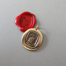 Load image into Gallery viewer, Through Thickest Clouds I Find My Way - Wax Seal Pendant Sun Antique Wax Seal Charm Jewelry Latin Motto
