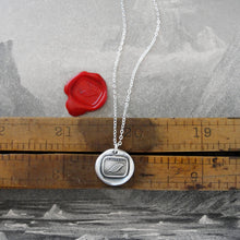 Load image into Gallery viewer, Desolate - Wax Seal Necklace Mourning Sadness Silver Leaf - RQP Studio
