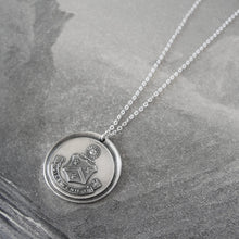 Load image into Gallery viewer, The Day Will Come - Wax Seal Necklace With Silver Sun Crest Splendor - RQP Studio
