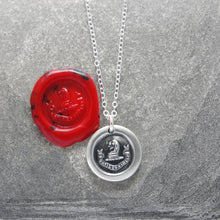 Load image into Gallery viewer, Brave And Faithful - Dog Wax Seal Necklace - Motto Fortis Et Fidelis
