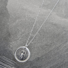 Load image into Gallery viewer, Silver Eagle Wax Seal Necklace - Actions Speak Louder Than Words - RQP Studio
