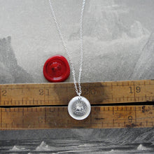 Load image into Gallery viewer, I Have Faith In Myself - Silver Elephant Wax Seal Necklace - RQP Studio
