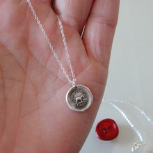 Load image into Gallery viewer, I Have Faith In Myself - Silver Elephant Wax Seal Necklace - RQP Studio
