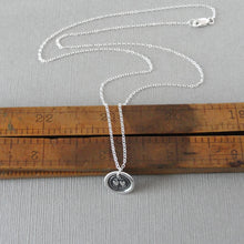 Load image into Gallery viewer, Wax Seal Necklace For Ever Hearts - Love Wax Seal Charm Jewelry In Silver by RQP Studio
