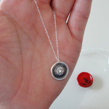 Load image into Gallery viewer, My Guiding Star - Silver Wax Seal Necklace Beacon Of Light North Star
