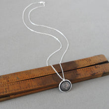Load image into Gallery viewer, Anchor Wax Seal Necklace in silver - Hope Sustains Me - RQP Studio
